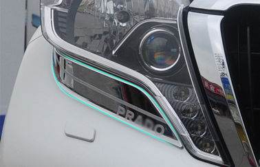 Porcellana Connessioni di fari a cromo professionali / coperture di fari per auto per Toyota Prado FJ150 2014 fornitore