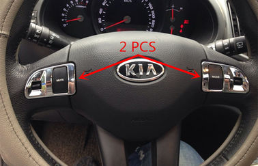 Porcellana Parti di rivestimento per interni auto personalizzate Chrome ABS Rivestimento volante per KIA Sportage R 2014 fornitore