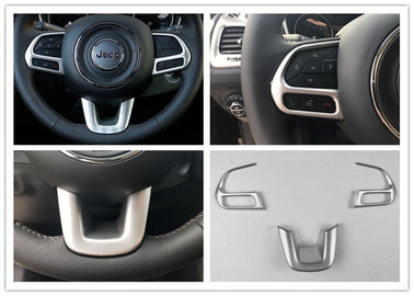 Un buon prezzo. Plastico ABS Auto Interni Parts Trim Volante Guarnizione Chrome per Jeep Compass 2017 in linea
