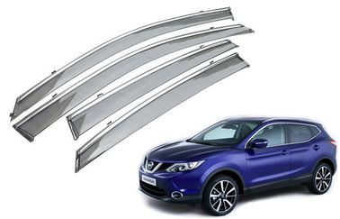 Un buon prezzo. Visori di finestre in acciaio inossidabile con guarnizione luminosa per la tenda Nissan Qashqai 2015 in linea