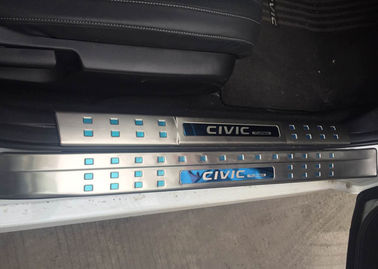 Un buon prezzo. S/S Auto accessori per HONDA CIVIC 2016, porta laterale illuminata solai scuff piastra in linea