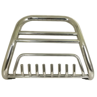 Un buon prezzo. Land Cruiser LC200 2008+ Black/Chrome Brush Guard The Essential Steel Addition for Your Vehicle's Performance and Style in linea