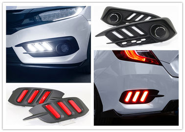 Un buon prezzo. Buone prestazioni luci diurne a LED luci di nebbia e luci del paraurti posteriore per Honda New Civic 2016 2018 in linea